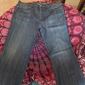 7 For All Mankind Dark Blue Bootcut Jeans